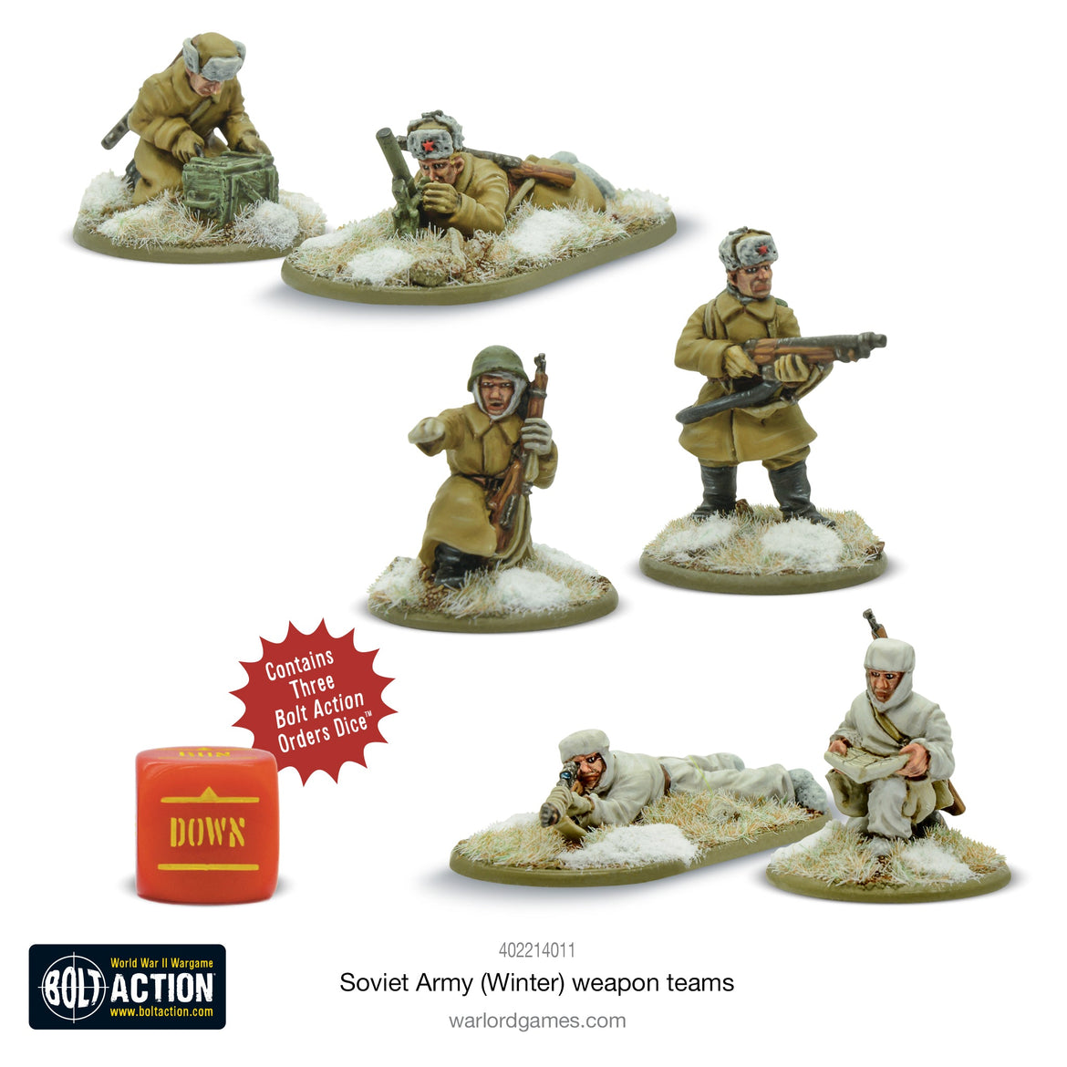 Acheter Bolt Action - Soviet Army (Winter) Weapons Teams - Warlord Games - Jeux de figurines