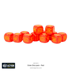 Bolt Action: Orders Dice Pack - Red