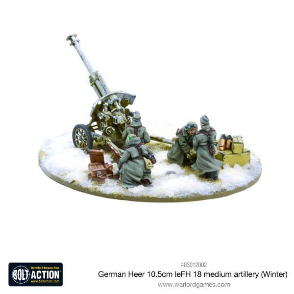 German Heer 10.5cm leFH 18 medium artillery (Winter)