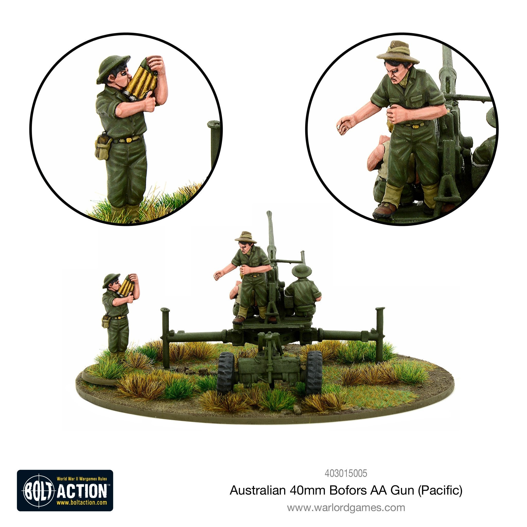 Australian 40mm Bofors AA gun (Pacific)