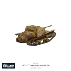 L3/33 CC Tankette with anti-tank rifle