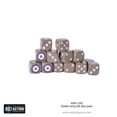 British Army D6 dice pack