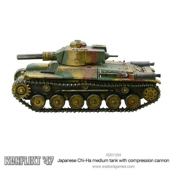 Chi-Ha medium tank with compression turret