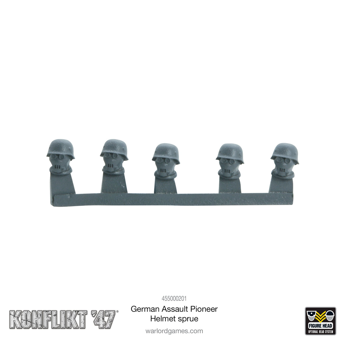 German Assault Pioneer Helmet sprue