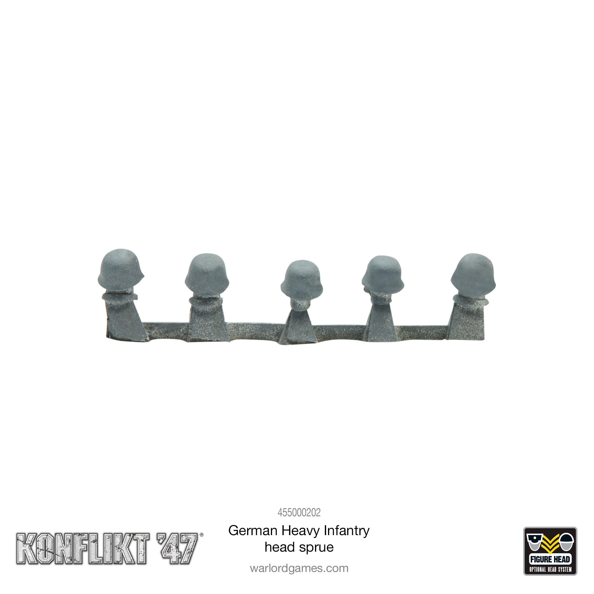 German Heavy Infantry head sprue