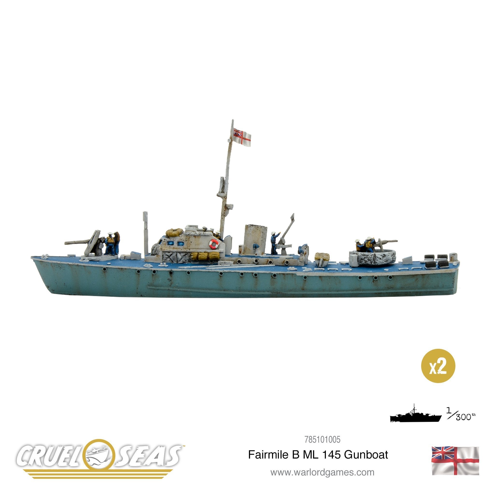 Cruel Seas: Fairmile B ML 145 Gunboat
