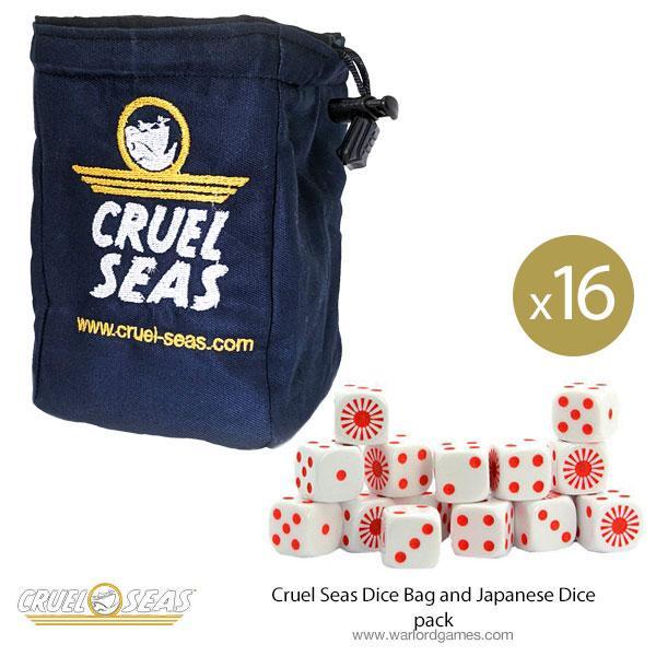 Cruel Seas Dice Bag and Japanese Dice pack