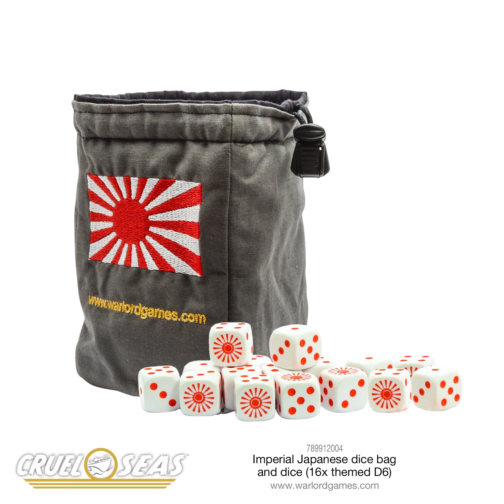 Cruel Seas Imperial Japanese Navy dice bag & dice