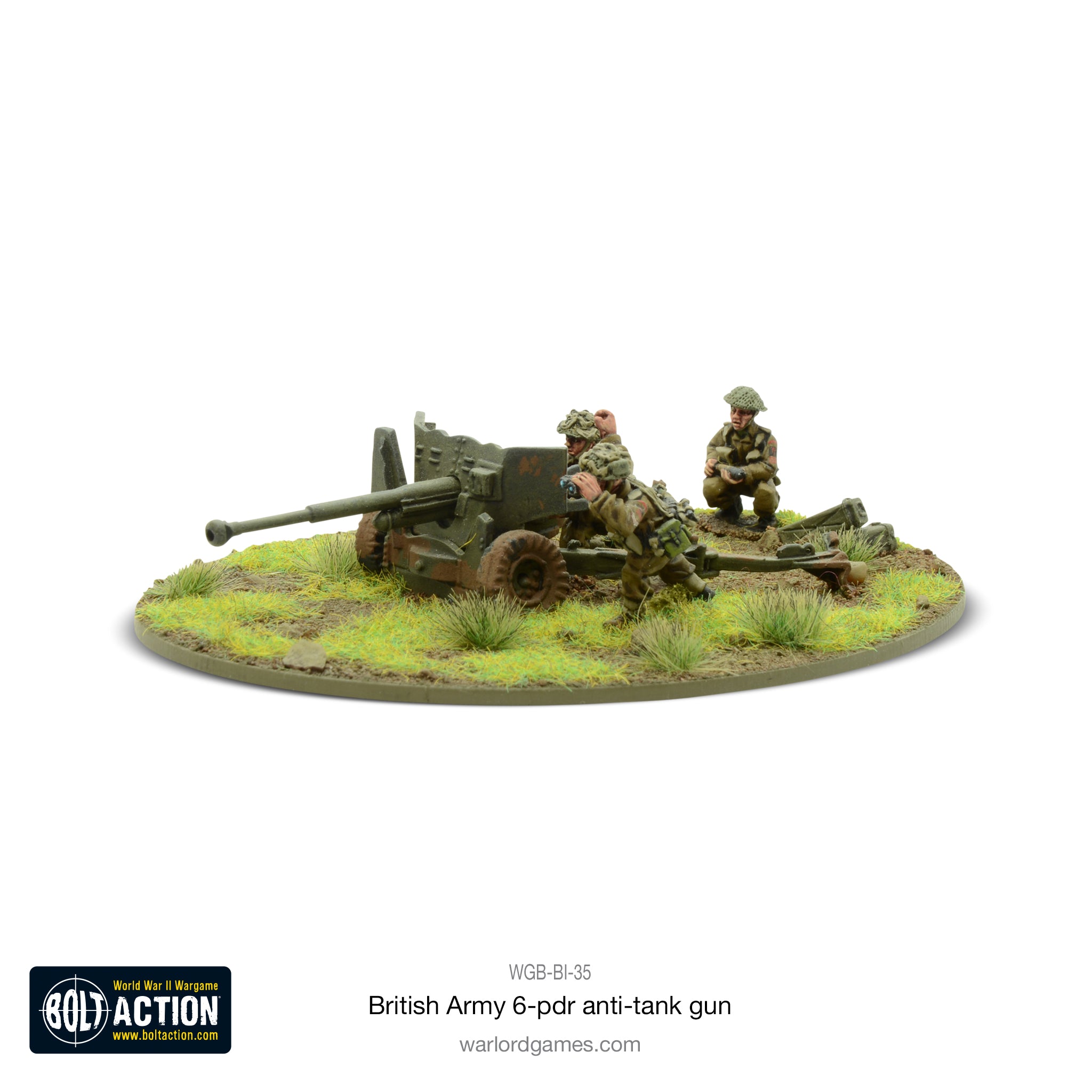 British Army Six Pounder AT Gun