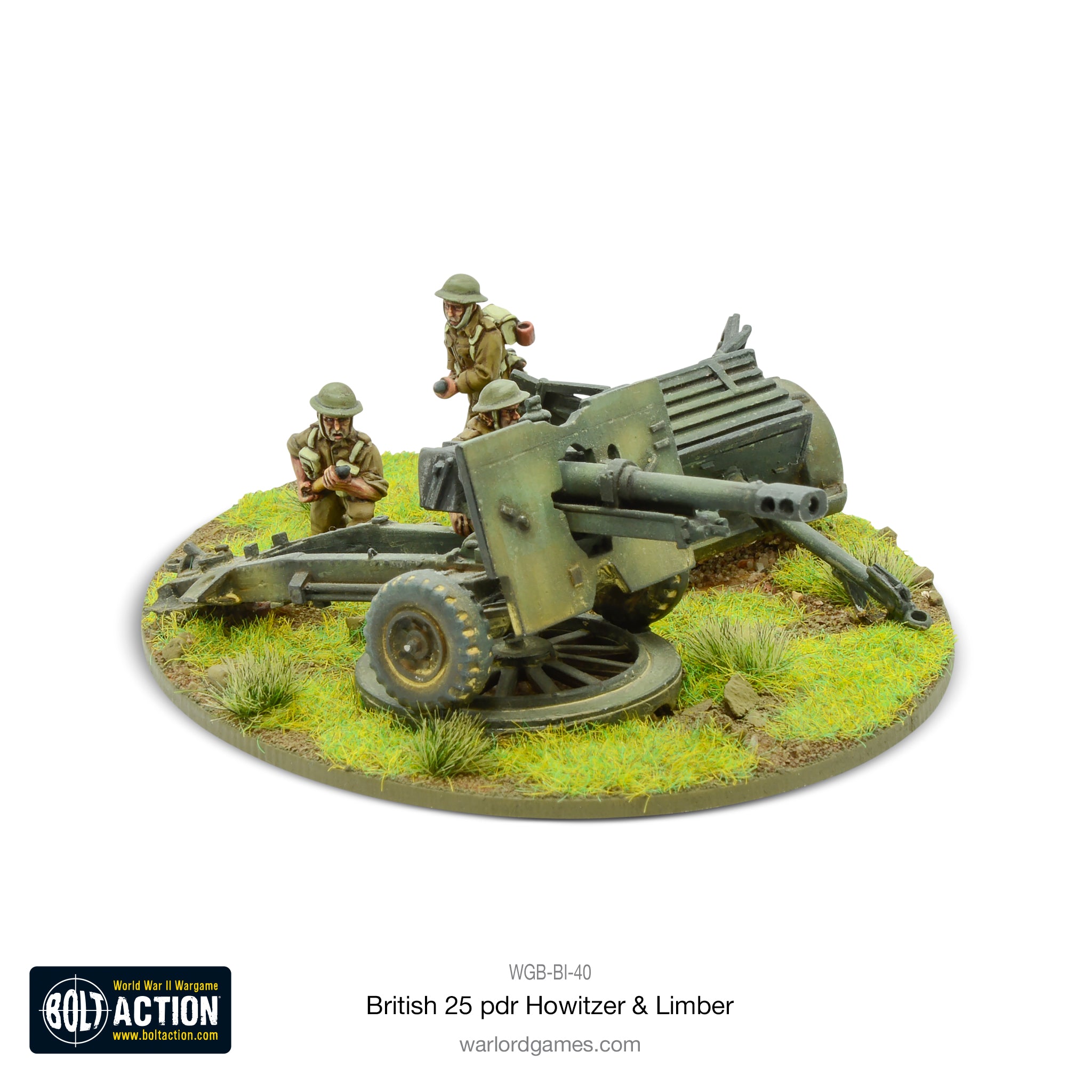 British 25 pdr Howitzer & Limber