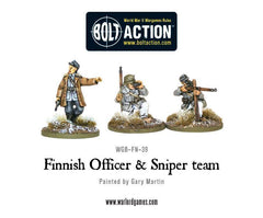 Finnish Officer & Sniper team
