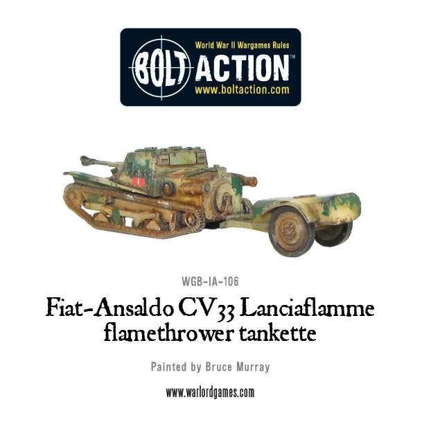 Fiat-Ansaldo CV33 Lanciaflamme flamethrower tankette