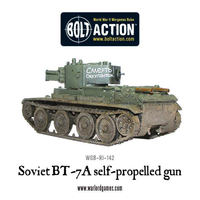 Soviet BT-7A self-propelled gun