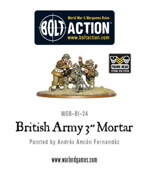 British Army 3" Mortar Team