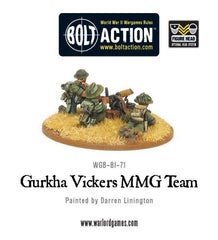 Gurkha Vickers MMG team