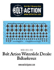 Bolt Action German Balkenkreuz decal sheet