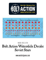 Bolt Action Soviet Stars decal sheet