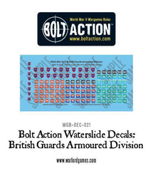 British Guards Armoured Division decal sheet