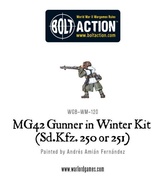 MG42 Gunner in Winter kit (Sd.Kfz 250 or 251)
