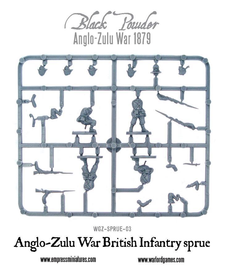 Anglo-Zulu War British Infantry sprue